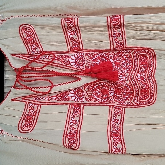 Free People Size Small Wind Willow Long Sleeve Minidress - Picture 2 of 8